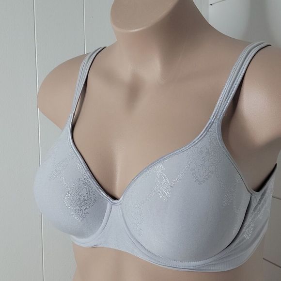 Bali Underwired Bra ~ Gray ~ Sz M ~ Adjustable Straps - Picture 3 of 6
